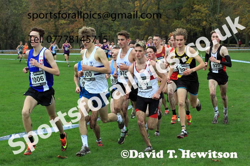 Junior Men, 2022 British Athletics Cross Challenge, Sefton Park, Liverpool.  Photo: David T. Hewitson/Sports for All Pics